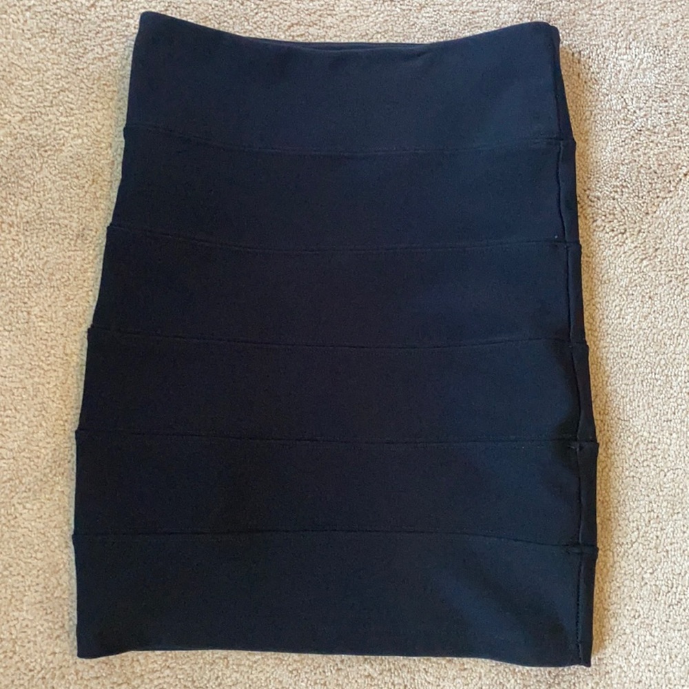 High Waisted Black Skirt